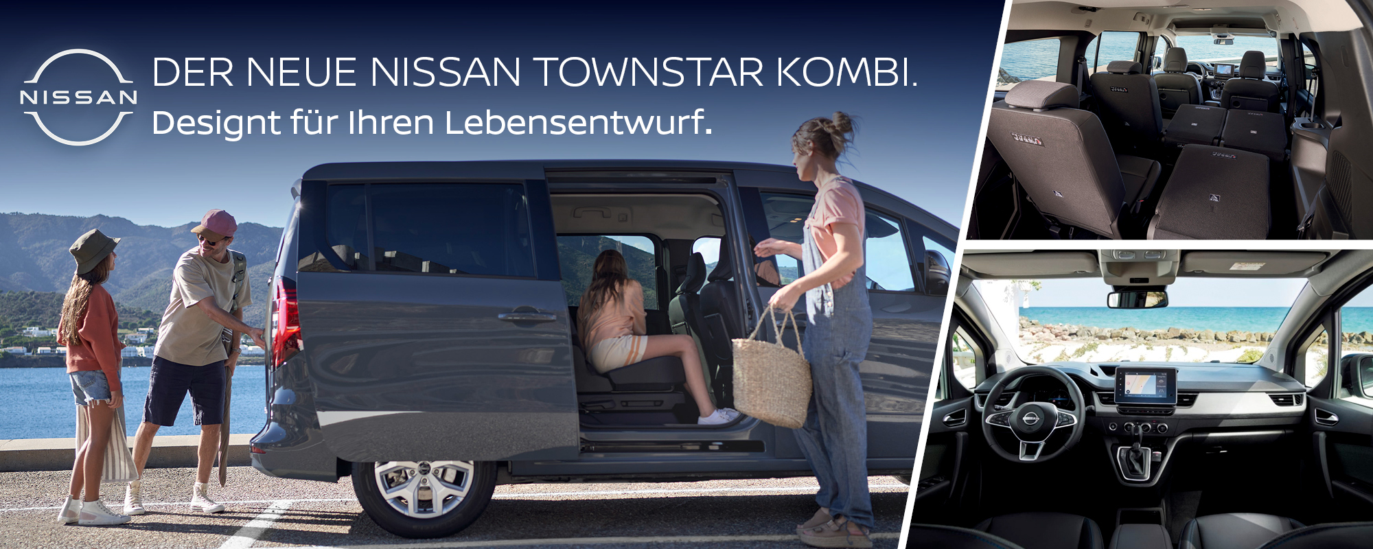 Der neue Nissan Townstar Kombi. Designt für Ihren Lebensentwurf